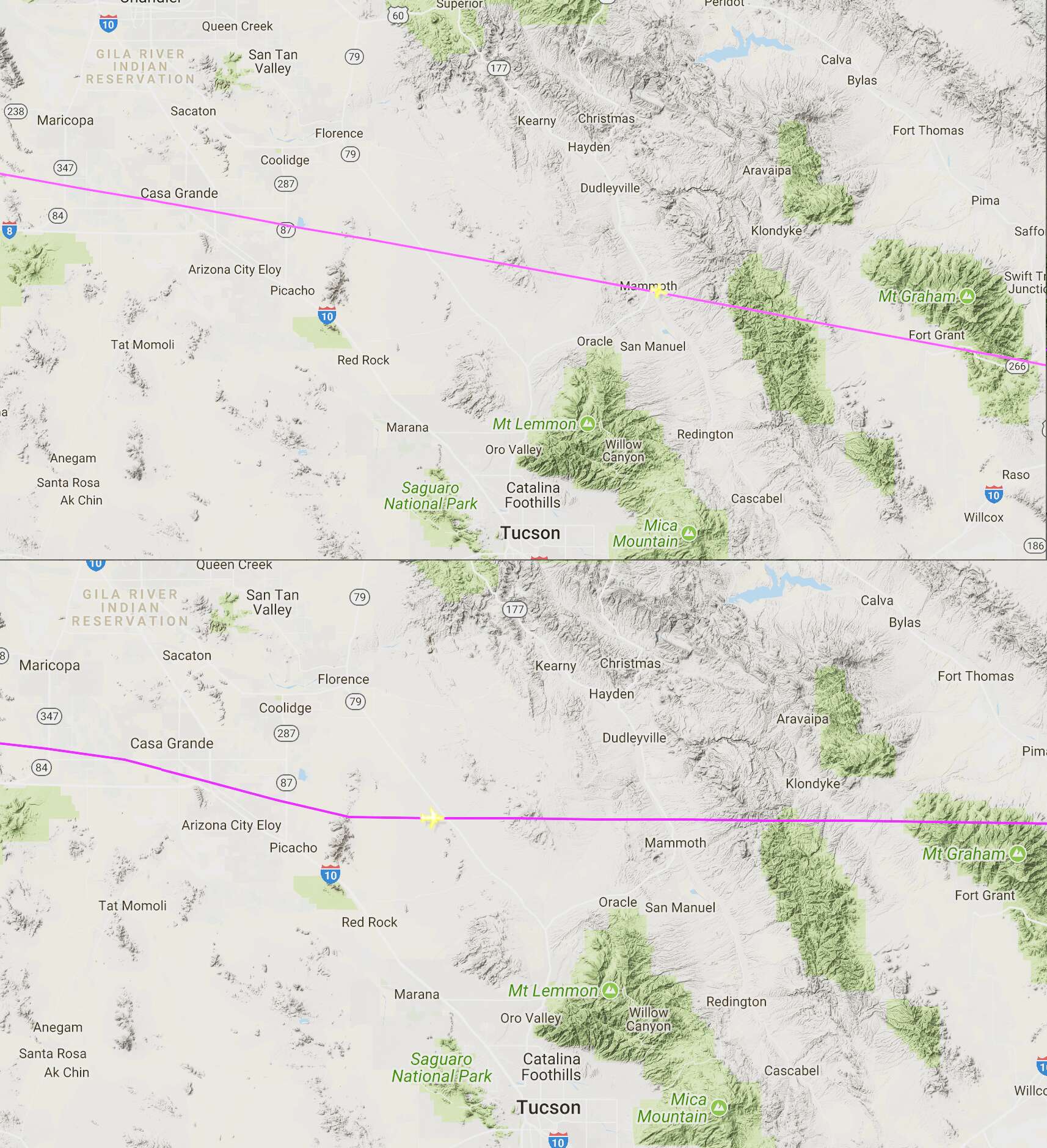 Learjet And Airbus Had Strange Encounter With Mysterious Craft Over Arizona 16