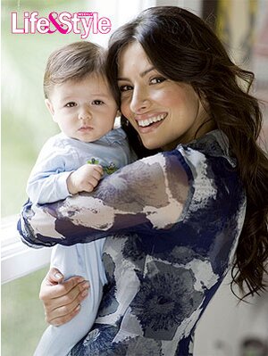Photo of Sarah Shahi  & her Son  William Wolf Howey