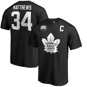 Auston Matthews Toronto Maple Leafs Fanatics Branded 2019 NHL All-Star Game Name & Number T-Shirt u2013 Black
