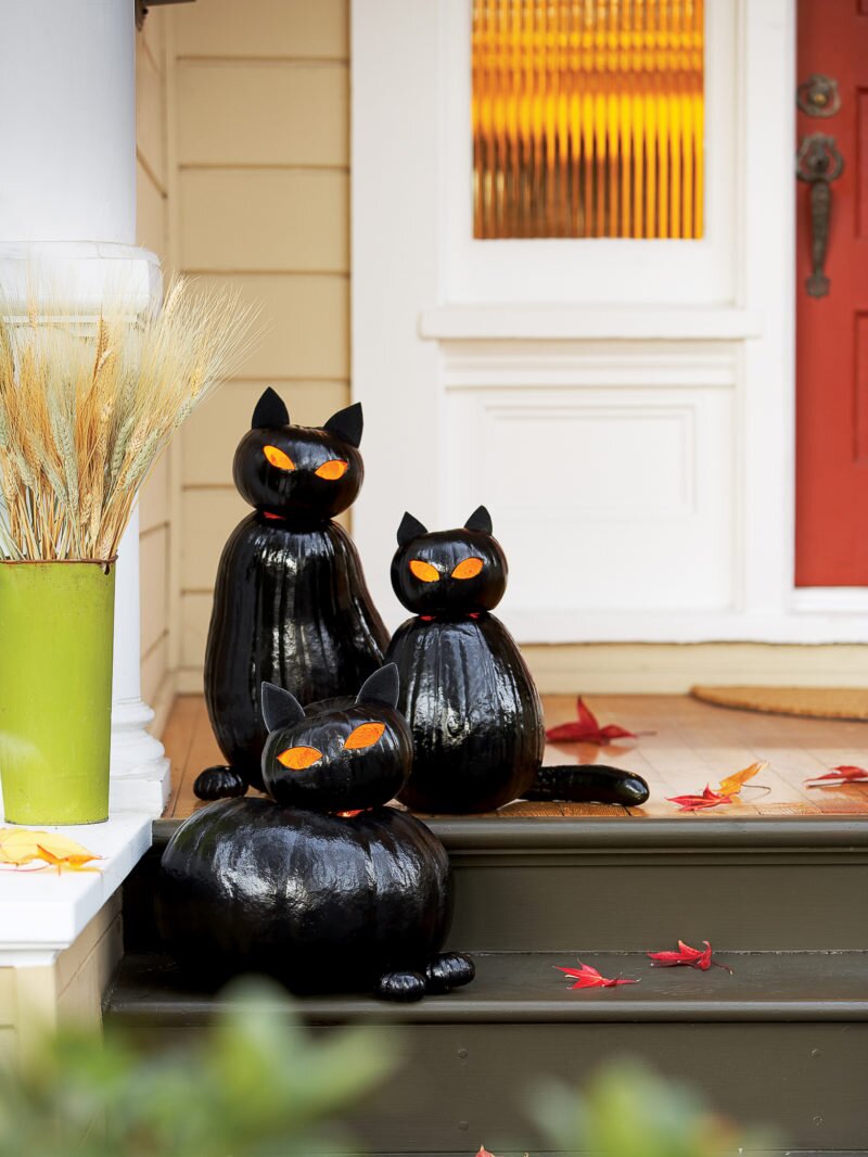 Black cat o'lanterns